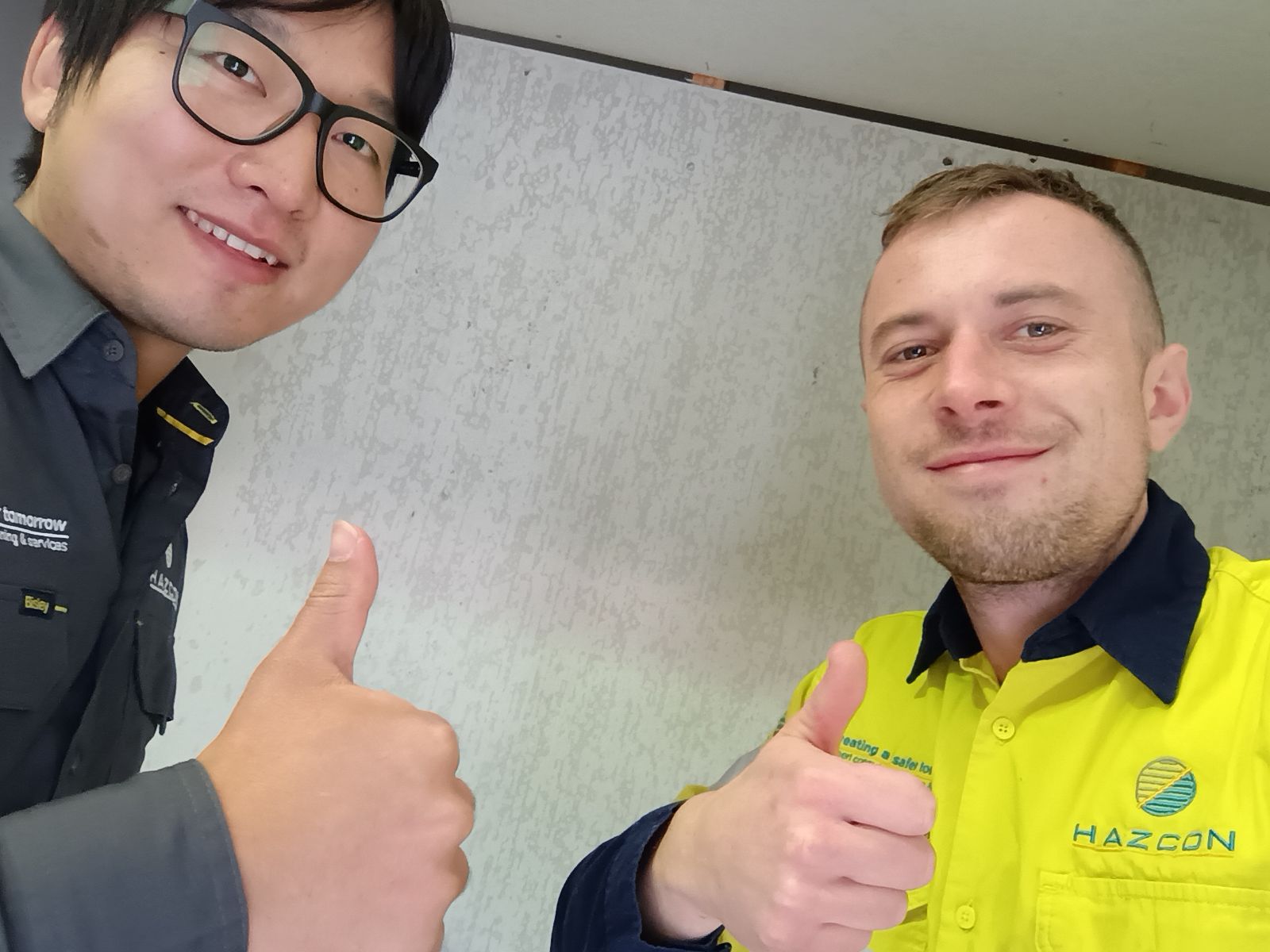 Our HSE Consultants out in the field Ari and George