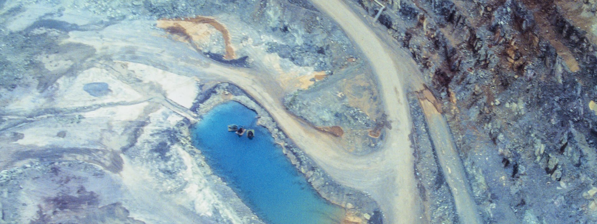 Asbestos mine taken from above