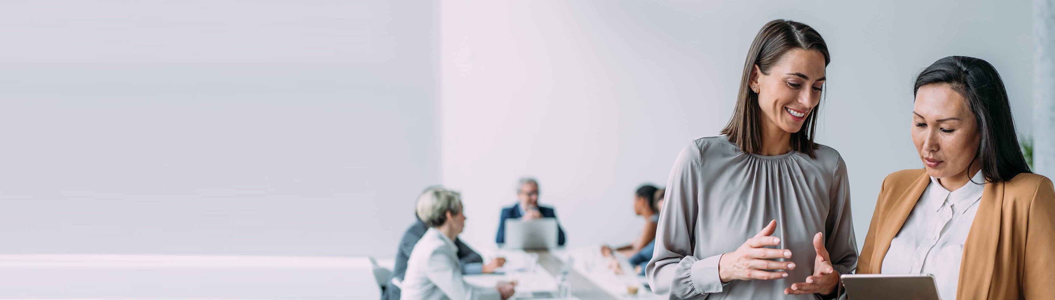 Two business women in the office
